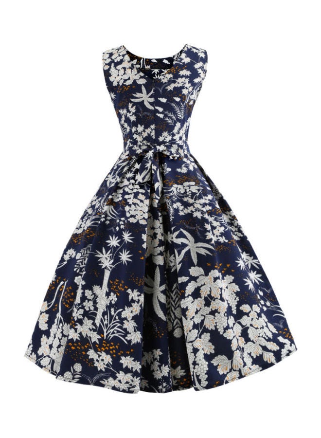 أوتاد فستان أنيق مزين بطبعة زهور - Image 3