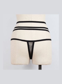 Generic Lace Detailed G-String Thong Black  - Image 2