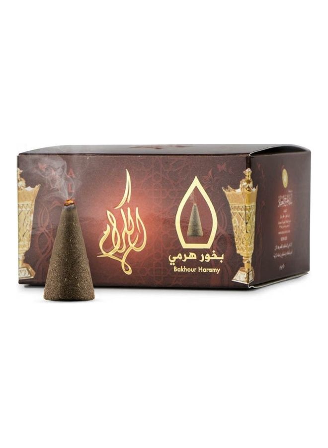 سدر الخليج للعطور مجموعة من 12 قطعة من بخور الكرم الهرمي بني 50جرام  - Image 3