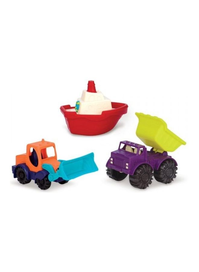 B. Toys 3-Piece Mini Vehicles Set Multicolour - Image 1