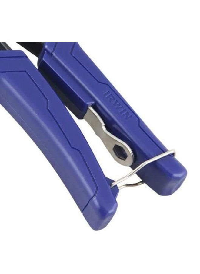 إيروين مبرشم يدوي للحرف أسود/أزرق Riveter 254 millimeter, Nozzles  2.4 millimeter, 3.2 millimeter, 4 millimeter, 4.8مم - Image 4