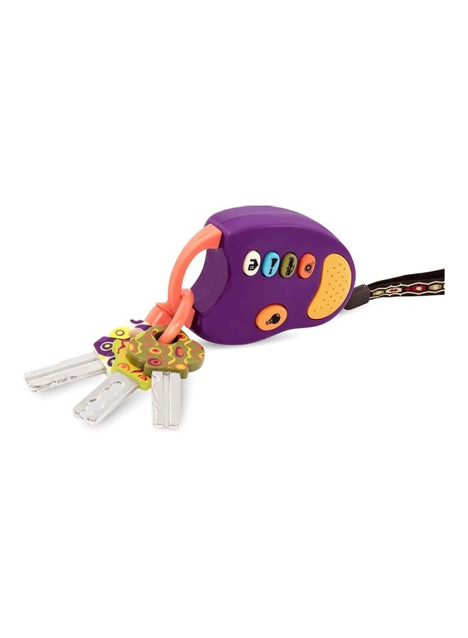 B. Toys Funky Toy Keys - Plum  - Image 2