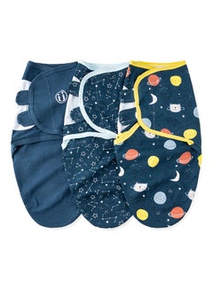 insular Pack Of 3 Printed Baby Swaddle  - Image 1