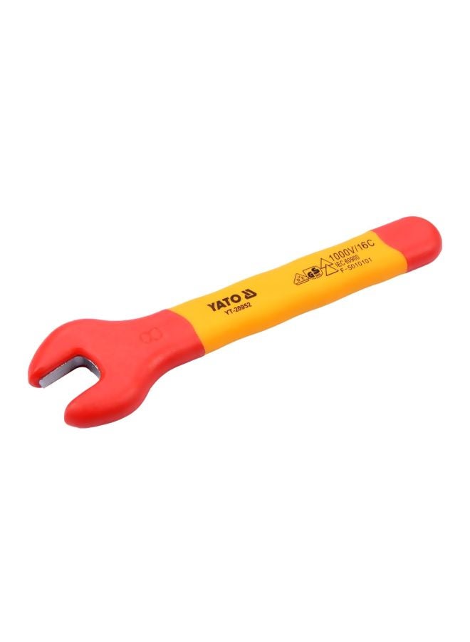 Yato Insulated Open End Wrench 8mm VDE-1000V YT-20952 Yellow/Red - Image 2