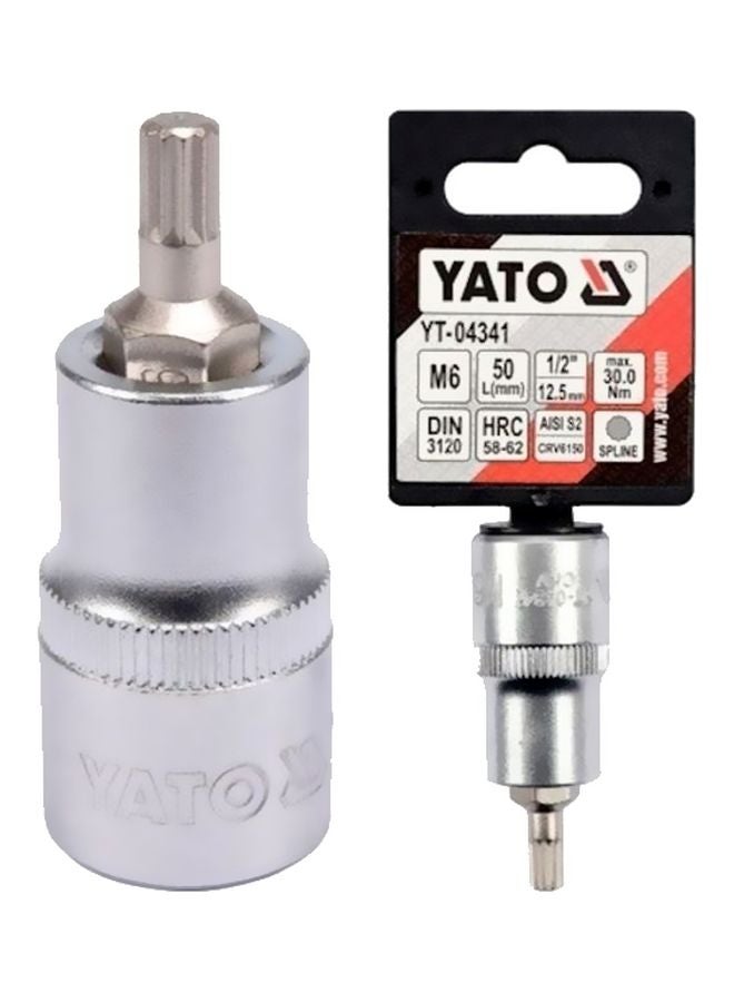 Yato Socket Bit Spline Silver - Image 2