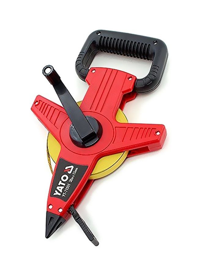 Yato Measuring Tape 30Mx13mm Steel Blade Open Type YT-71551 Red/Black/Yellow  - Image 2