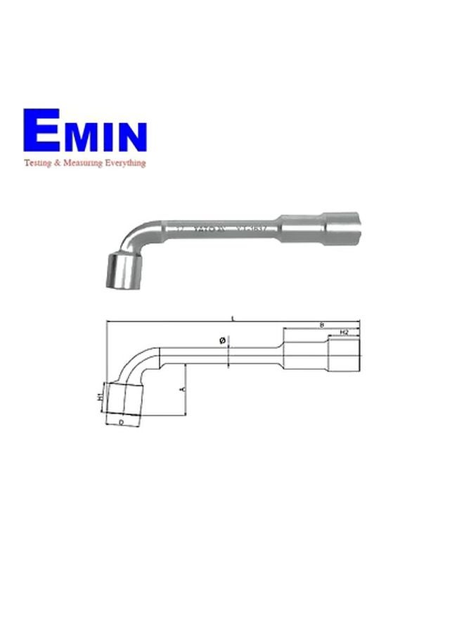 ياتو مفتاح ربط صندوقي على شكل حرف L مقاس 18 مم من ياتو طراز YT-1638 فضي - Image 3