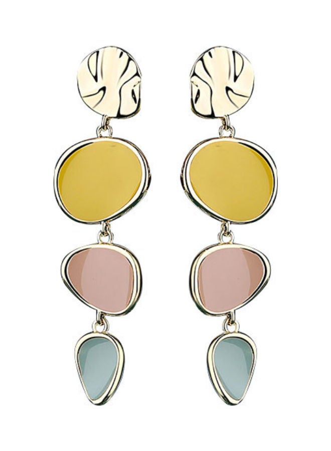 J.J Hand made 925 Sterling Silver Pin Elegant Circle Retro Earrings - Image 1