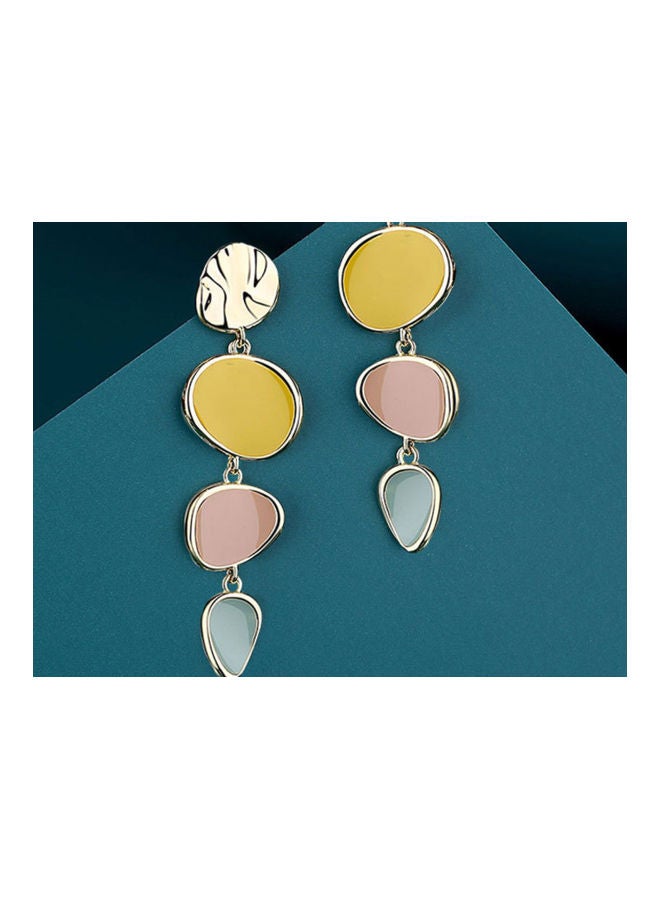 J.J Hand made 925 Sterling Silver Pin Elegant Circle Retro Earrings - Image 2