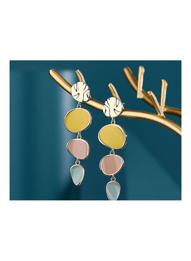 J.J Hand made 925 Sterling Silver Pin Elegant Circle Retro Earrings - Image 3