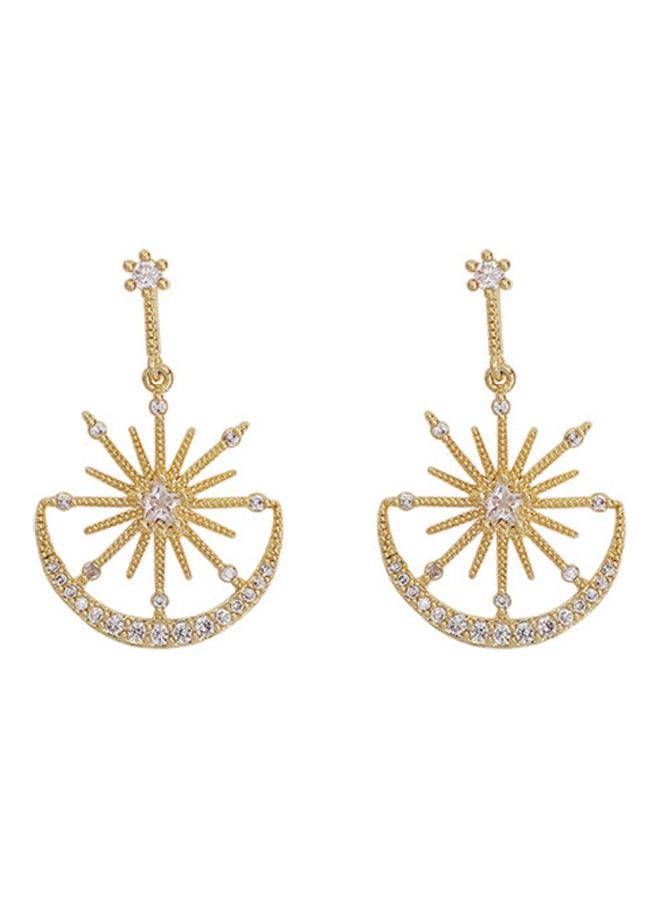 J.J Hand made 925 Sterling Silver Star Sun And Moon Earrings - Image 1