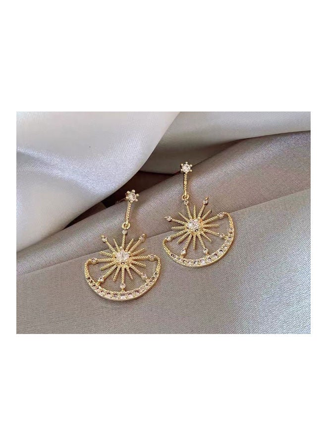 J.J Hand made 925 Sterling Silver Star Sun And Moon Earrings - Image 2