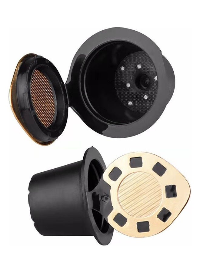5-Piece Refillable Coffee Filter Capsule Cup for Nespresso with Spoon and Brush Multicolour 3.7 x 2.5 x 2.5cm - Image 5