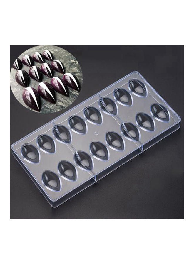 Generic Waterdrop Shape Plastic DIY Chocolate Mould Baking Tool Clear  - Image 1