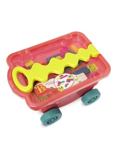 B. Toys 56-Piece Wavy Little BlocWagon 34.95 x 23.60 x 21cm  - Image 1