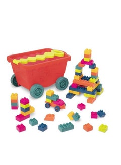 B. Toys 56-Piece Wavy Little BlocWagon 34.95 x 23.60 x 21cm  - Image 2