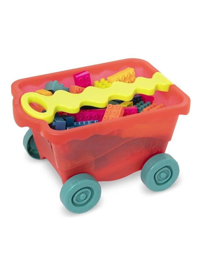 B. Toys 56-Piece Wavy Little BlocWagon 34.95 x 23.60 x 21cm  - Image 5