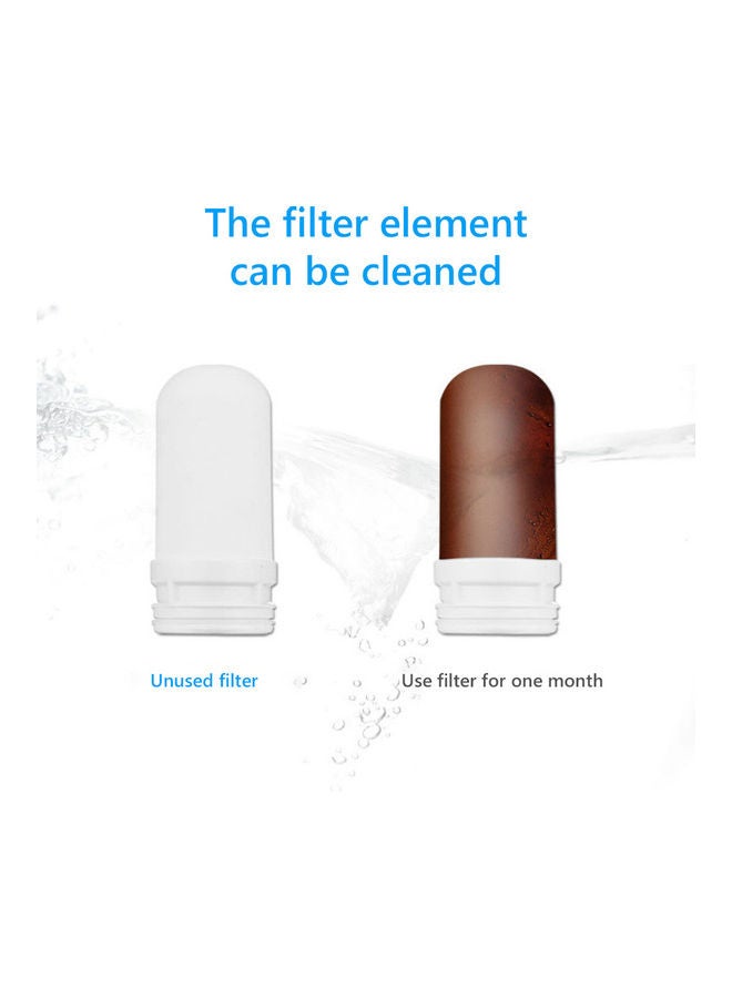 Generic - 7-Level Dust Removal Tap Faucet Water Purifier White 4.4 x 4.4 x 10cm - Image 1