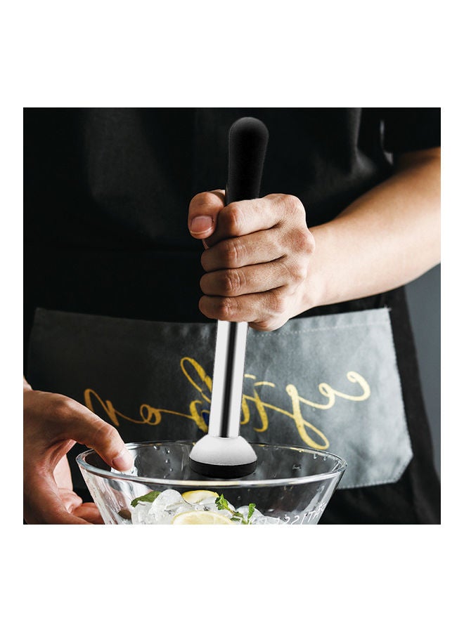 أداة خلط الكوكتيل من الستانلس ستيل أسود/ فضي - Image 2