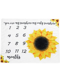 Sunflower Printing Soft Monthly Milestone Blanket Multicolour - v1622739612/N47954437A_2