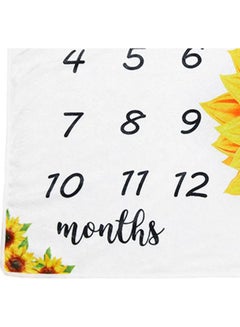 Sunflower Printing Soft Monthly Milestone Blanket Multicolour - v1622739612/N47954437A_7