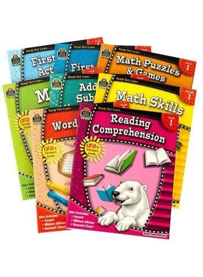 Ready Set Learn Grade 1 Activites - Set of 8 Books Paperback English by Teacher Created Resources - Image 2