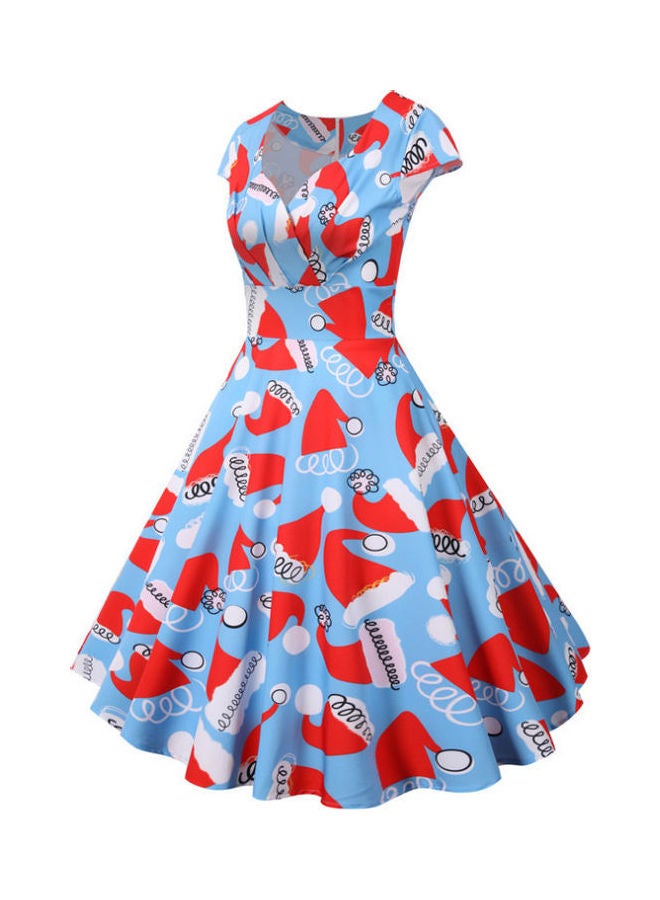 OUTAD Printed Stylish Fashion Dress Multicolour  - Image 3