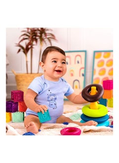 B. Toys 15-Piece Baby Blocks and Stacking Rings  - Image 5