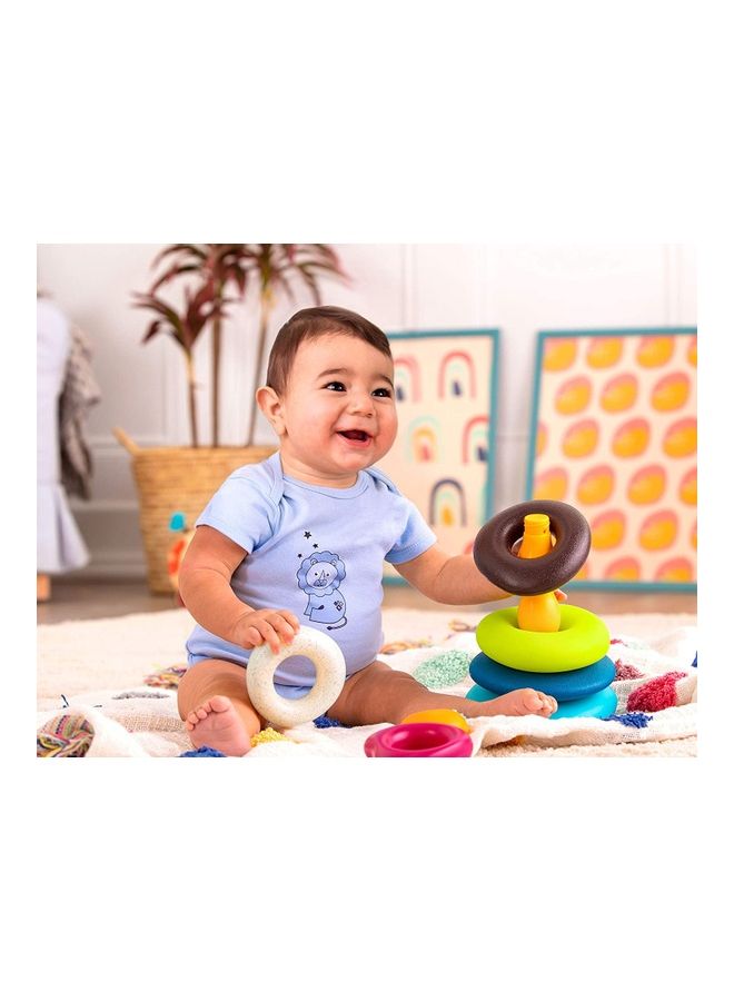 15-Piece Baby Blocks and Stacking Rings