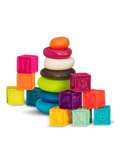 B. Toys 15-Piece Baby Blocks and Stacking Rings  - Image 1