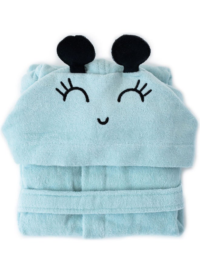 Milk & Moo - Sangaloz Velvet Bathrobe Black 64x36cm - Image 1