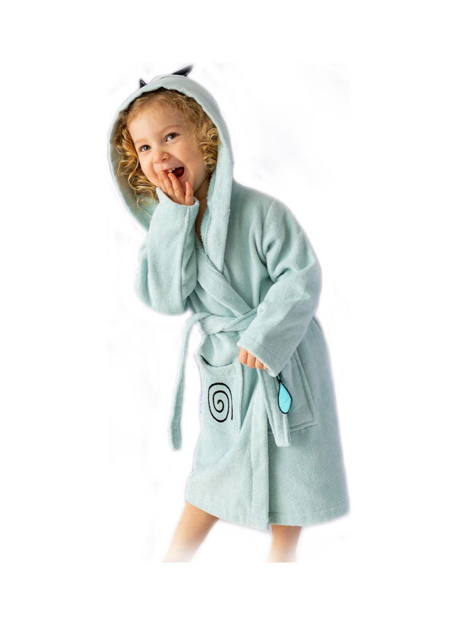 Milk & Moo - Sangaloz Velvet Bathrobe Black 64x36cm - Image 1