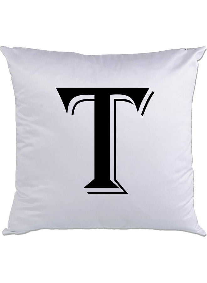 AMC DESIGN T Printed Cushion White/Black 40x40cm 