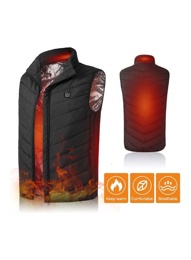 Lightweight USB Charging Electric Heating Thermal Waistcoat Black  - Image 3