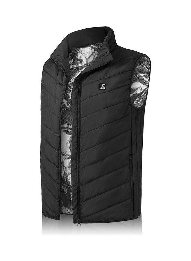 Lightweight USB Charging Electric Heating Thermal Waistcoat Black  - Image 1