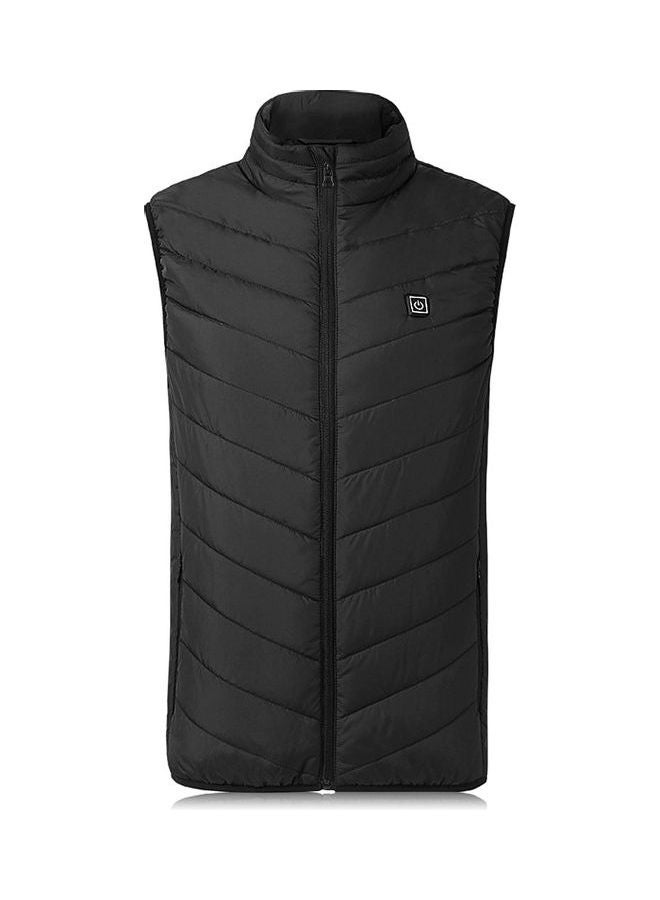 Lightweight USB Charging Electric Heating Thermal Waistcoat Black  - Image 2