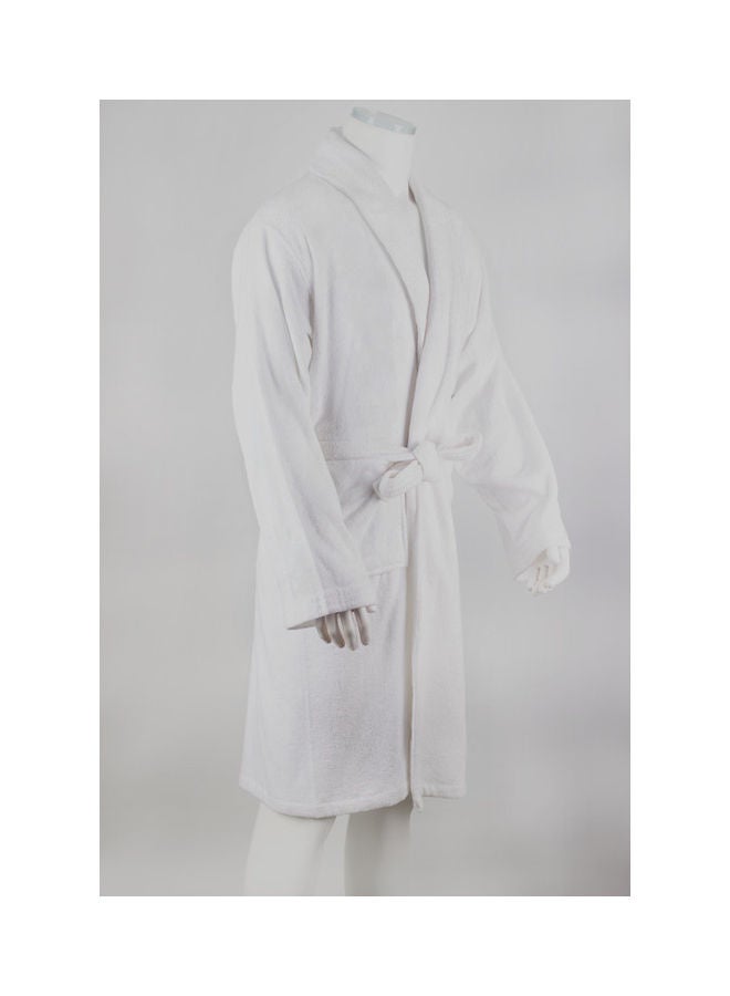 Banotex Egyptian Cotton Bathrobe White - Image 2