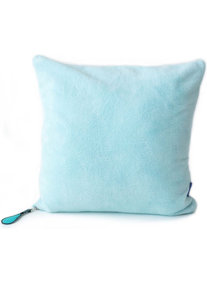 Milk & Moo Sangaloz Printed Pillow Cotton Light Blue/Black 40x40cm  - Image 2
