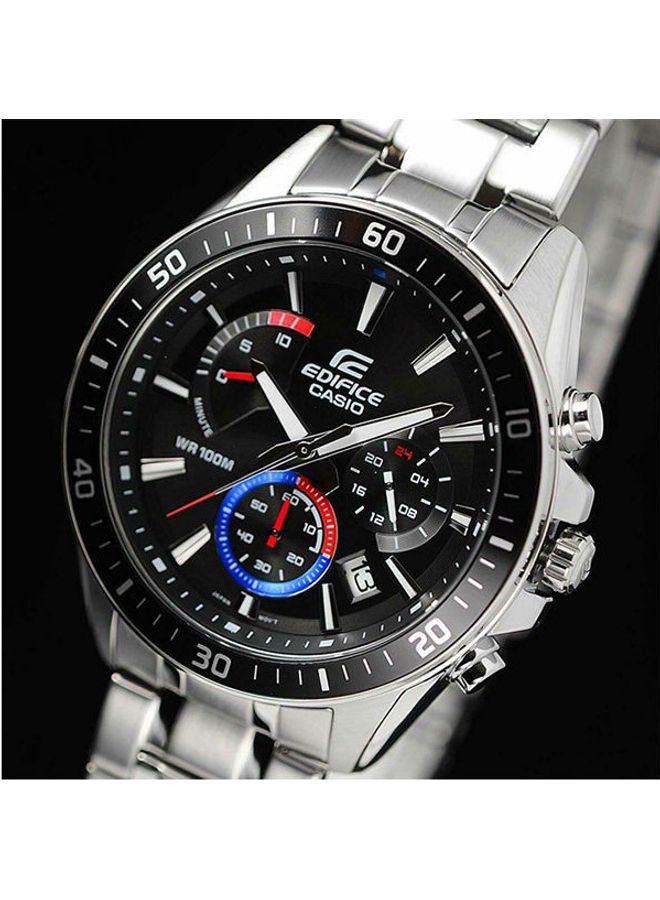 كاسيو ساعة يد كرونوغراف بسوار من الاستانلس ستيل للرجال طراز EFR-552D-1A3 للرجال - Image 1