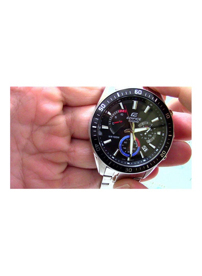 كاسيو ساعة يد كرونوغراف بسوار من الاستانلس ستيل للرجال طراز EFR-552D-1A3 للرجال - Image 3