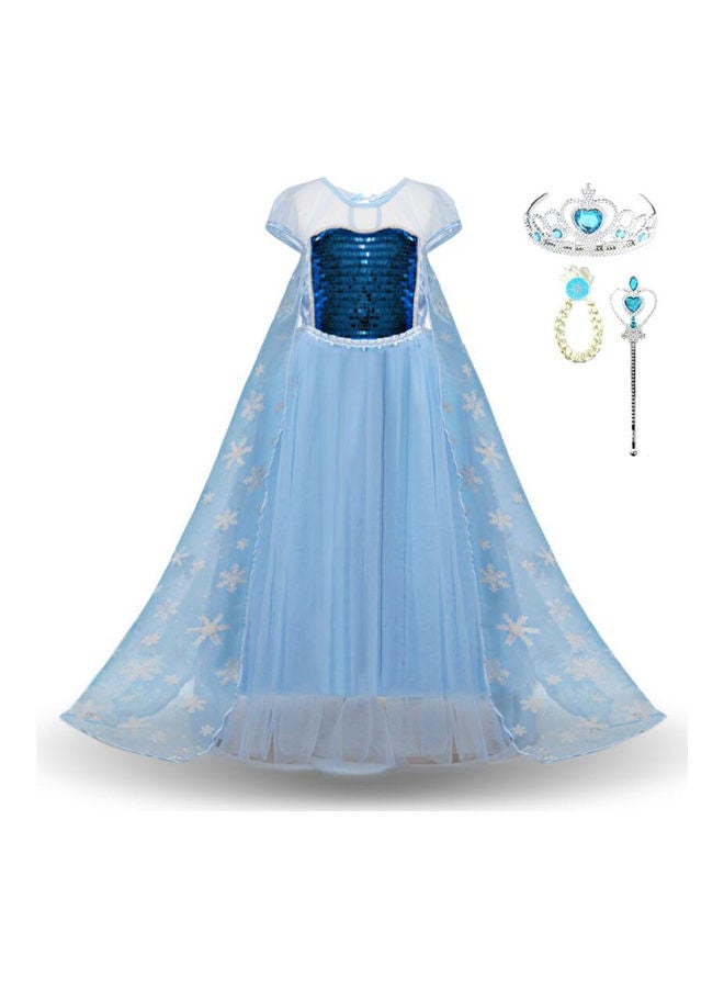 Princess Elsa Costume With Accessories 110cm - Image 1