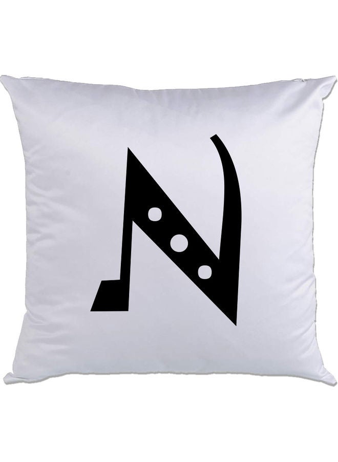 AMC DESIGN N Printed Cushion White/Black 40x40cm 
