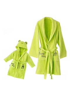 2-Piece Cacha Bathrobe Set Green 64x36cm