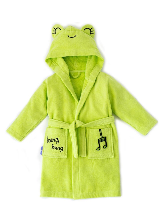 Milk & Moo - 2-Piece Cacha Bathrobe Set Green 64x36cm - Image 1