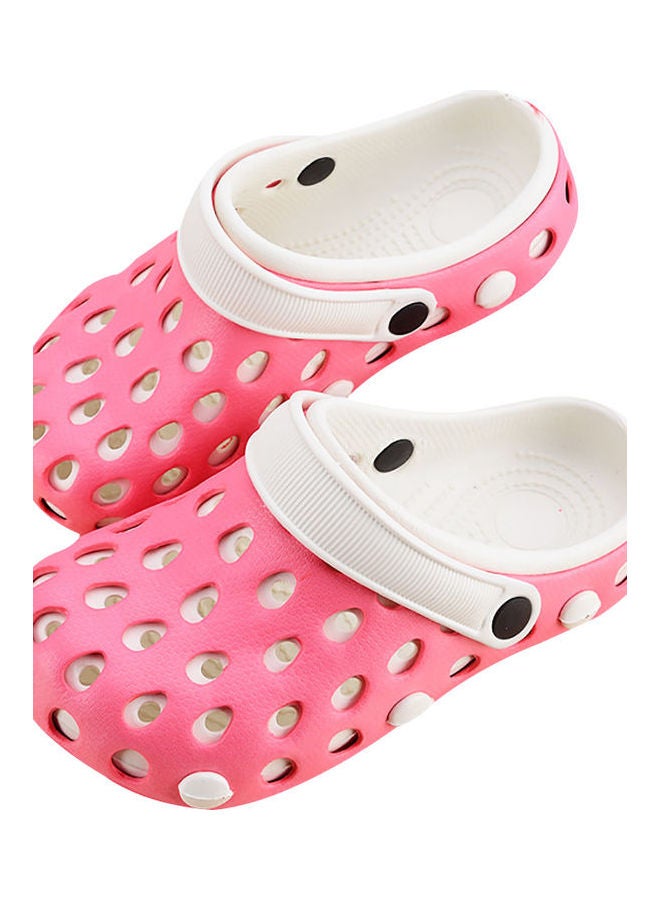 Pair Of Casual Sandals Watermelon Red/White - Image 1