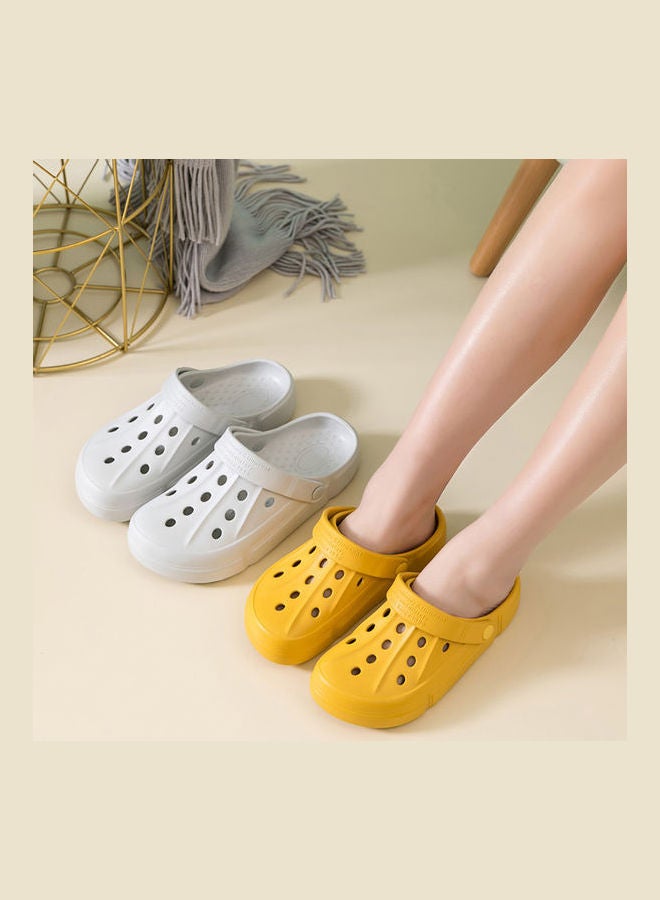 Multi Holes Non Slip Sandals Light Grey - Image 3