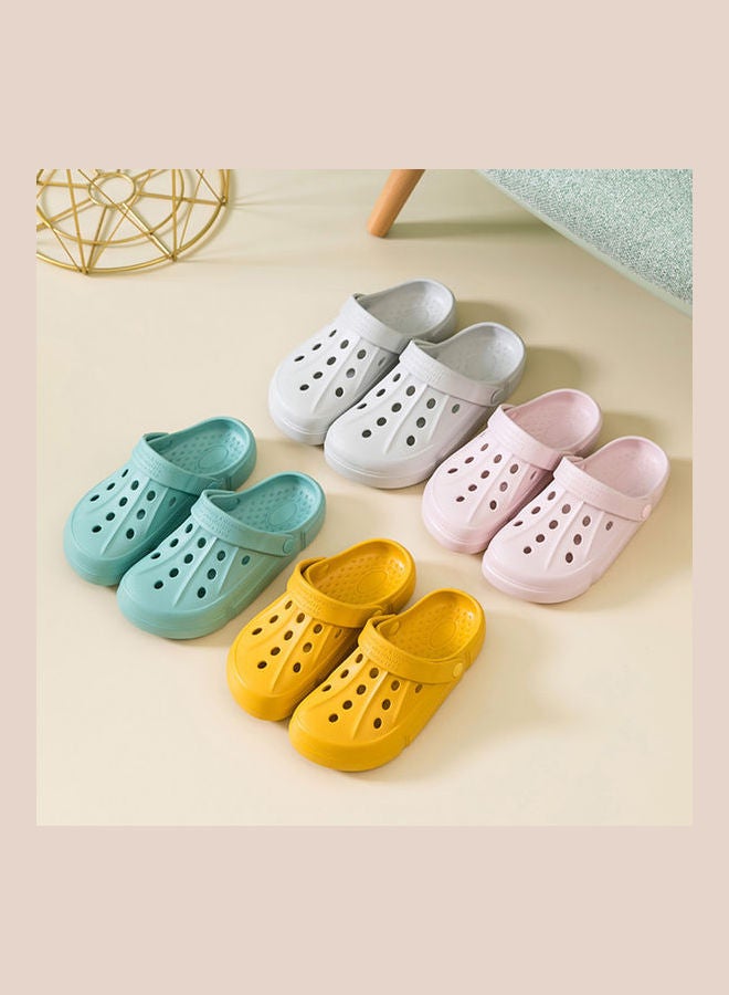 Multi Holes Non Slip Sandals Light Grey