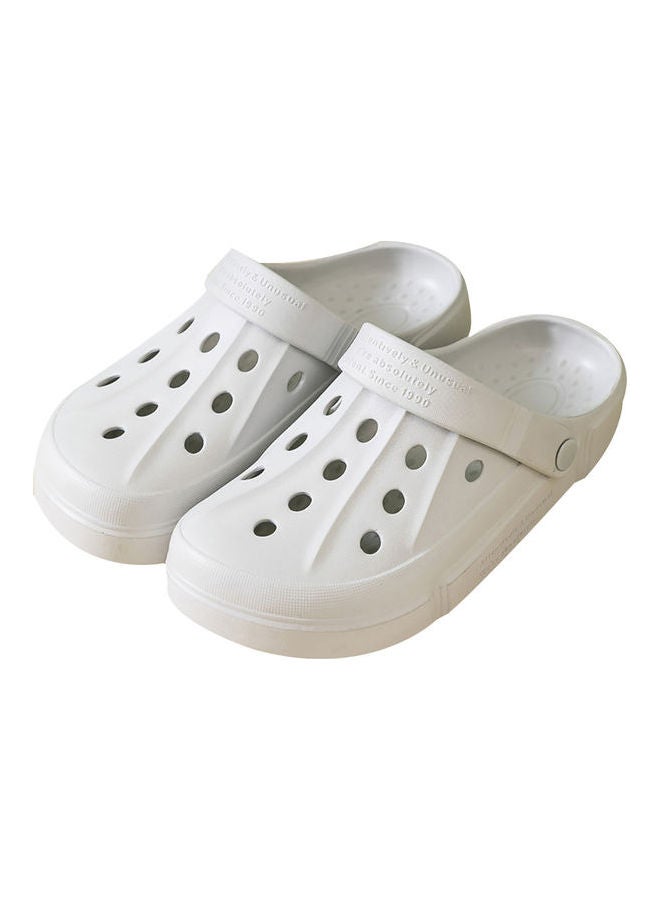 Closed Toe Non Slip Sandals Light Grey 