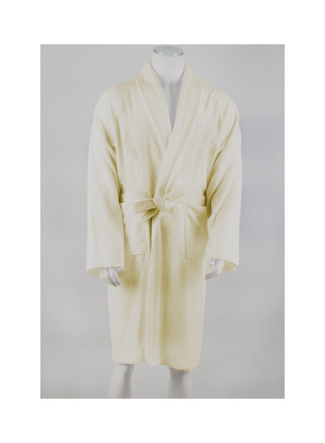 بانوتيكس روب حمام من القطن المصري أوف وايت - Image 1