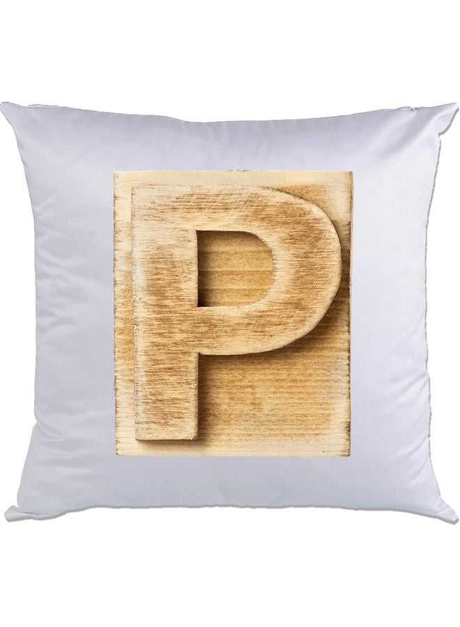 AMC DESIGN P-Printed Decorative Pillow White/Brown 40 x 40cm 